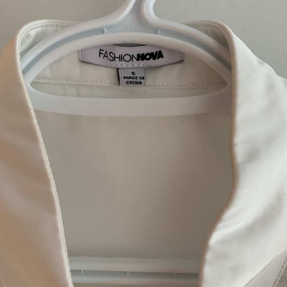 White Ruffle Blouse - Picture 3 of 4